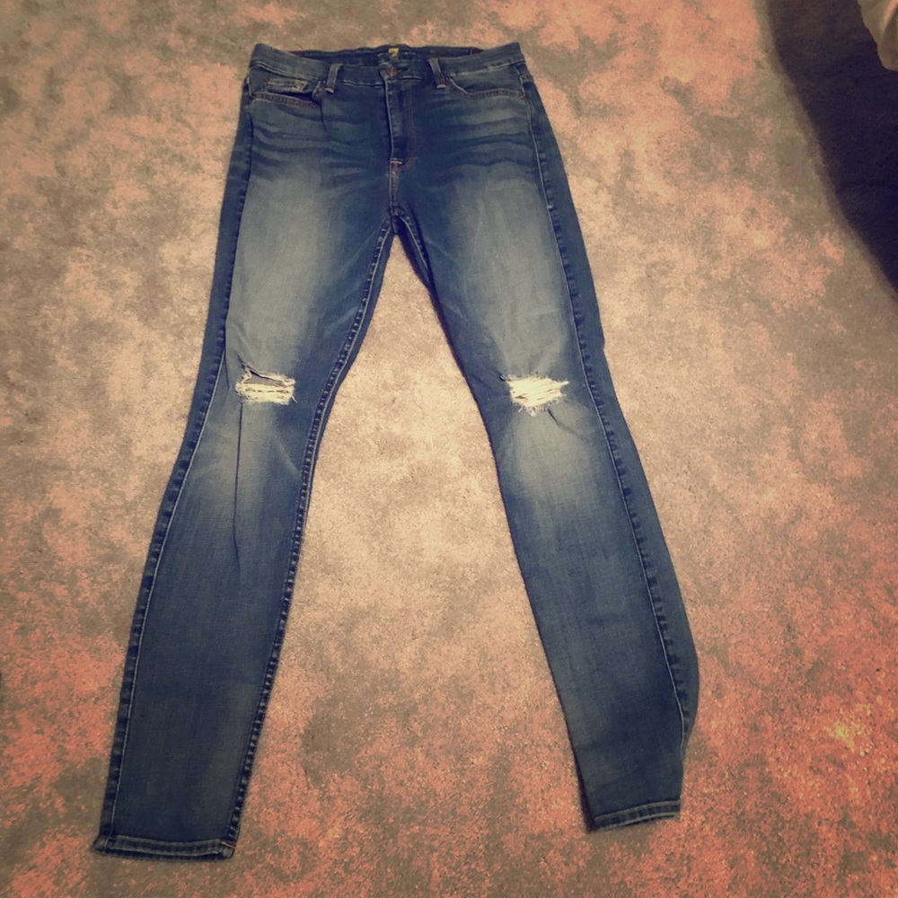 7 for All Mankind High Waist Skinny Jeans Size 29